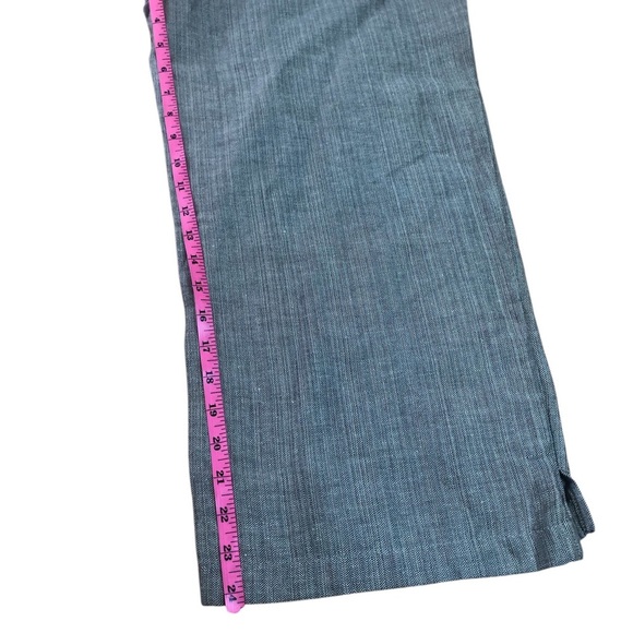 J.Jill Genuine Fit Below Waist Linen Blend Crop pants size 14 - Picture 7 of 7